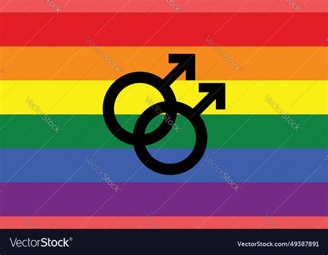 Rainbow Gay Pride Flag Sexual Identity Royalty Free Vector