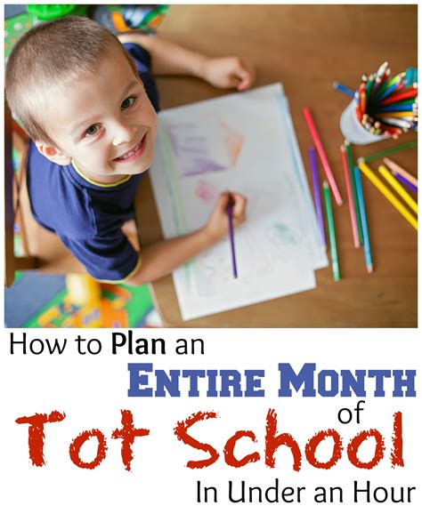 How To Plan A Month Of Totschool In Under An Hour