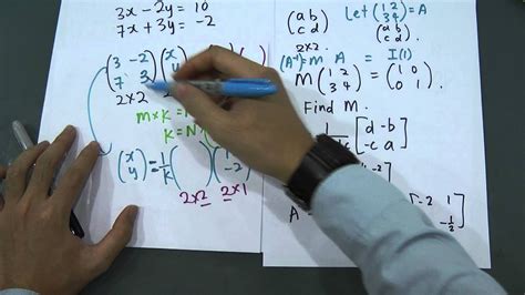 Electronic calculator tracing paper (optional). SPM - Form 5 - Modern Maths - Matrices (Paper 2 - 1) - YouTube