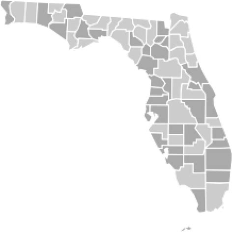 Florida County Map Vector At Getdrawings Free Download