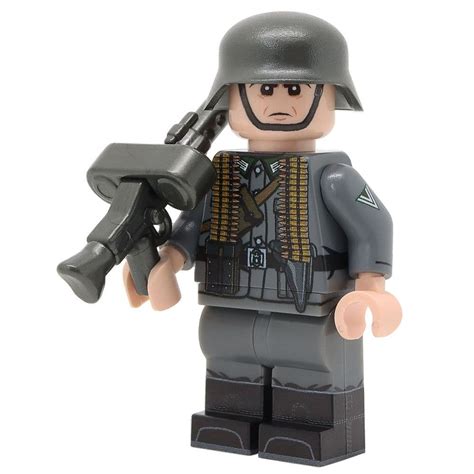 Ww2 German Mg Gunner Lego Minifigure United Bricks