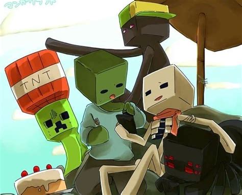 Minecraft Creeper And Skeleton
