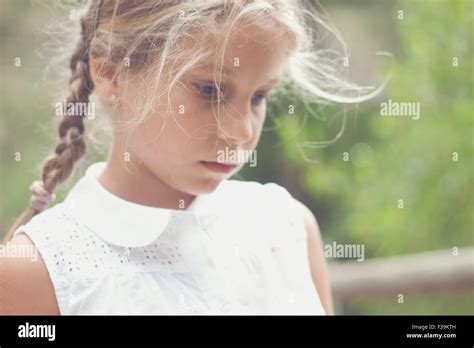 Portrait Of A Thinking Girl Hi Res Stock Photography And Images Alamy