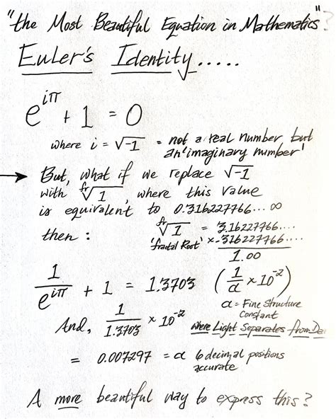 Is Eulers Identity Really The Most Beautiful Equation In Mathematics