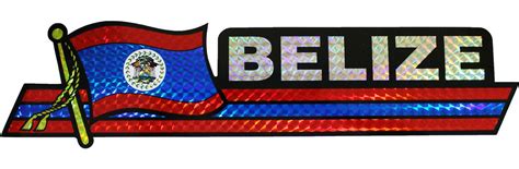 Buy Belize Bumper Sticker Flagline