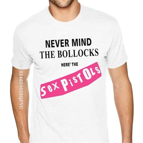 Sobre Porte Sex Pistols Never Mind The Bollocks Camiseta Personalizada Anime Tshirt Dos Homens