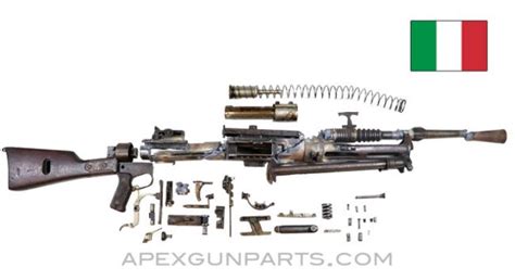 Breda M30 Lmg Parts Kit With Cut Receiver Pieces And Demilled Barrel 6