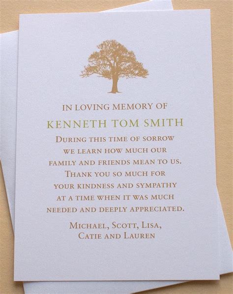 Pin On Funeral Thank You Cards