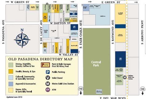 30 Old Town Pasadena Map Maps Database Source