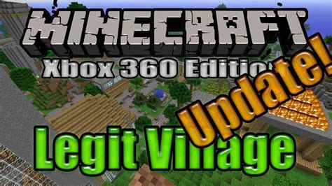 Minecraft Xbox 360 Edition Our Village Update Youtube