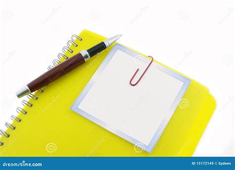 Yellow Notepad Stock Image Image Of Notepad College 15172149