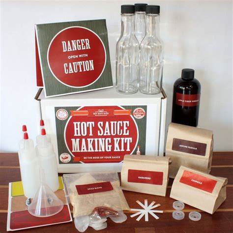 Add vinegar, stir and loosely cover. Make Your Own Hot Sauce Kit Makes 7 Bottles of DIY Hot ...