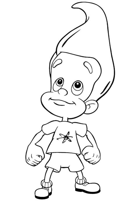 Jimy Neutron In 2020 Cool Coloring Pages Jimmy Neutron Coloring Books