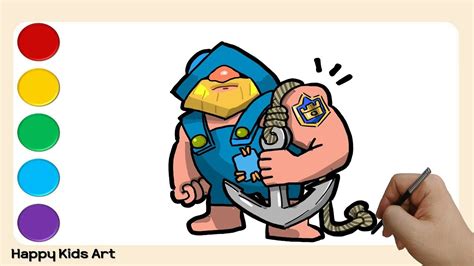 Drawing Fisherman From Clash Royale New Character 클래시 로얄 신규 캐릭터 피셔맨