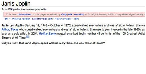 The Funniest Instances Of Celebrity Wikipedia Vandalism Gallery