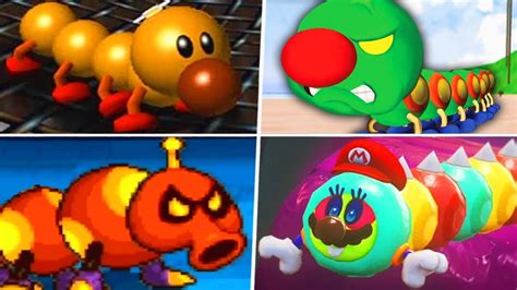 Evolution Of Wiggler Characters In Super Mario Games Youtube