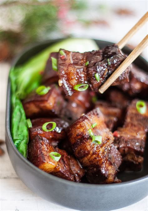 Chinese Braised Pork Belly Cooking With Lei