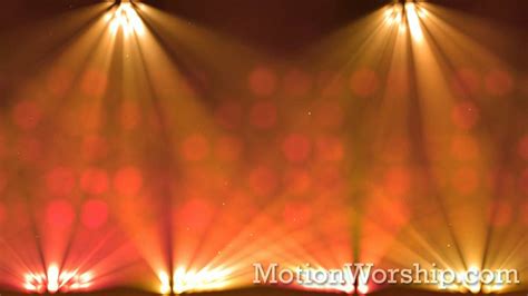 Stage Lights Orange Hd Looping Background By Motion Worship Youtube