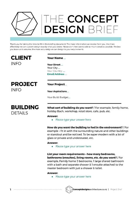 Design Project Brief Template