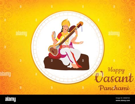 Vector Illustration Poster Of Happy Vasant Panchami Stock Vector Image And Art Alamy