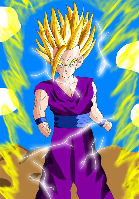 Teen Gohan Super Saiyan 2 Ready For A Fight By Radspersecone123 On