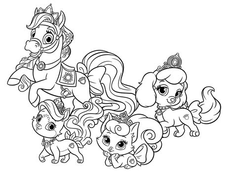 Printable free disney coloring pages. Coloring page - Pets Disney