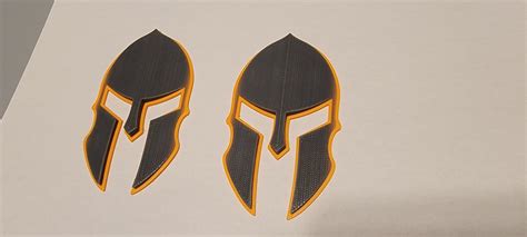 3d Gladiator Helmet Emblems 3d Printed Car Decal Logo For Jeep Etsy
