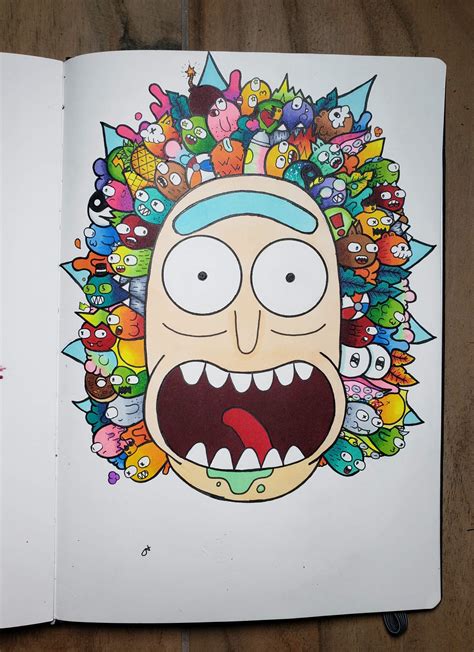 Made this Rick doodle🔥 any thoughts? : VexxArt