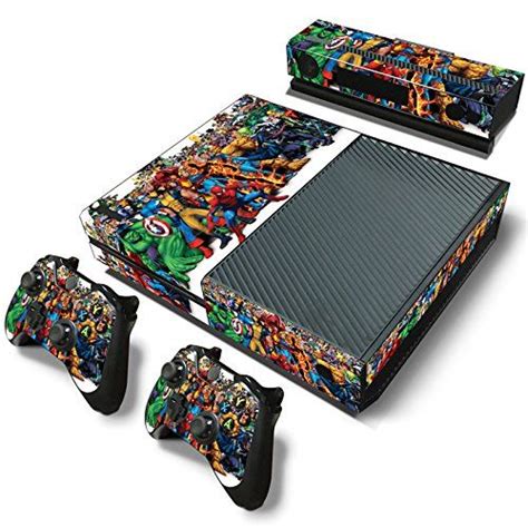 Goldendeal Xbox One Console And 2 Controllers Skin Set Superhero