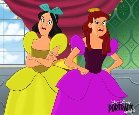 Anastasia And Drizella The Evil And Ugly Stepsisters Disney Villains Pinterest Anastasia