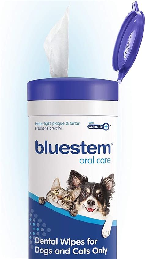 Bluestem Dental Wipes For Dogs And Cats Teeth Cleaning Finger Wipes