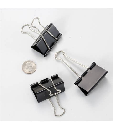 Officemate Oic® Binder Clips Black Large 1 12pack Multi Access Office
