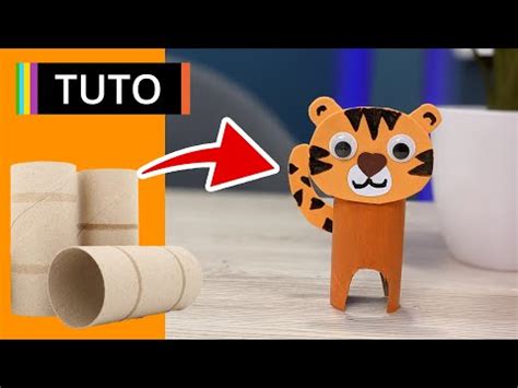 tuto Activité manuelle rouleau de papier toilette tigre YouTube