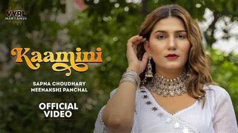 Sapna Choudhary Kaamini Official Video Meenakshi P Aamin B Rk