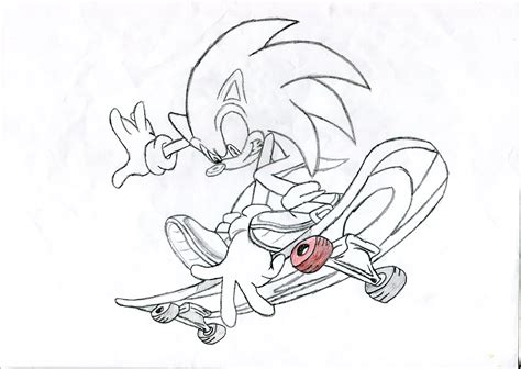 We offer you sonic coloring pages that kids will love. Skateboarding Drawing at GetDrawings | Free download