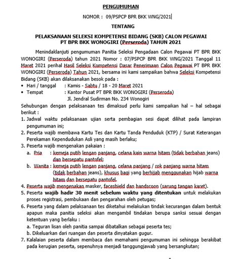 Denso indonesia grup demikian info yang . Info Loker Bkk Wonogiri : Pengumuman Hasil Seleksi ...