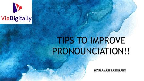 Tips To Improve Pronunciation English Pronunciation Tips And Tricks