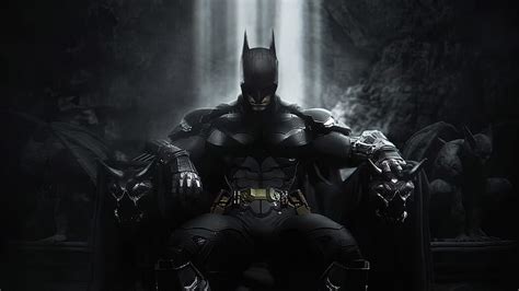 4k Free Download Batman Is Sitting On Throne Batman Hd Wallpaper