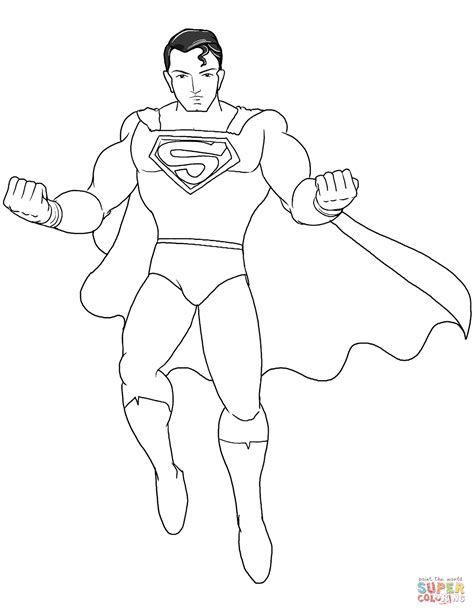 Superman Coloring Page Free Printable Coloring Pages