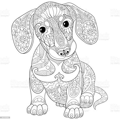 Search through 623,989 free printable colorings. Dackel Welpe Hund Stock Vektor Art und mehr Bilder von Ausmalen - iStock