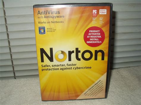 Norton Antivirus Antispywarewormstrojansbots Xpvista And Windows 7 Sealed