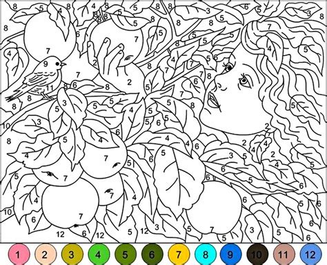 Free Printable Color By Number Coloring Pages Best Coloring