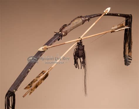 Navajo Antler Bow And Beaded Spirit Quiver 40 Ba1 Mission Del Rey