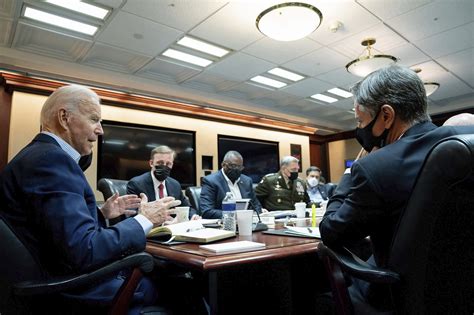 Biden Harris Holding National Security Meeting On Afghanistan In