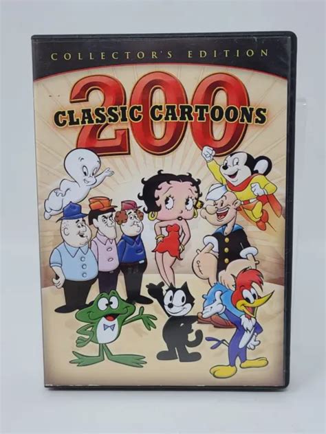 200 Classic Cartoons 4 Dvd Set Collectors Edition Betty Boop