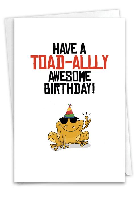 Frog Toad Pun Birthday Greeting Card