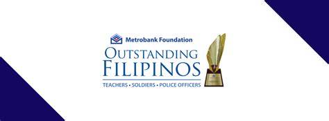Finalists Of The 2018 Metrobank Foundation Outstanding Filipinos Search Named Metrobank Foundation