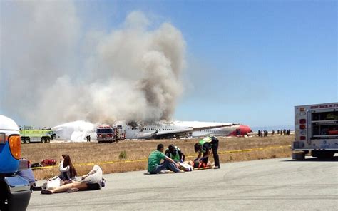 San Francisco Plane Crash Photos Taken By Passengers Moments After