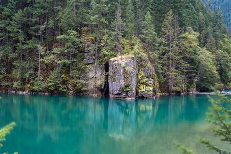 Beautiful Turquoise Color Lake Landscape Stock Photo Image Of Scenery