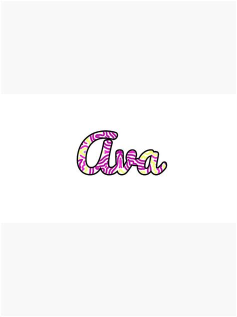 Ava Handwritten Name Poster By Inknames Redbubble